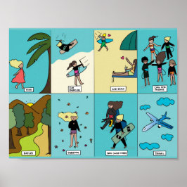 Kiteboarding/kitesurfing - Warum wir Kitesurfen Li Poster