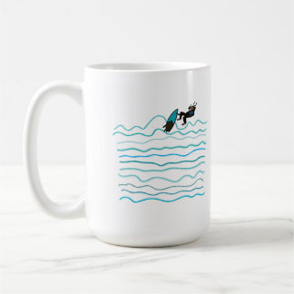 Kiteboarding/kitesurfing - Wellenkitesurf-Paar Kaffeetasse
