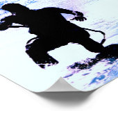 Kiteboarding Poster Print (Ecke)