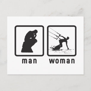 Kiteboarding Postkarte