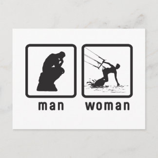 Kiteboarding Postkarte