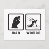 Kiteboarding Postkarte (Vorderseite)