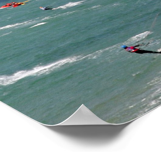Kiteboarding Race Poster (Ecke)