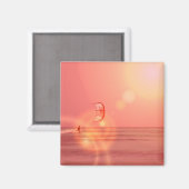 Kiteboarding Sunset Magne Magnet (Vorderseite/Rückseite)