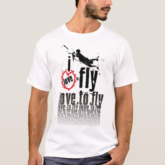 Kiteboarding T-Shirt-Entwurf T-Shirt (Vorderseite)