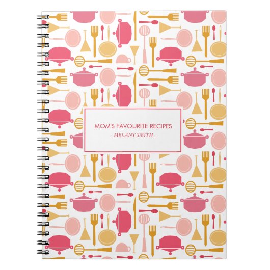 Kiteeinheit Mama Lieblingsrezepte Notebook Notizblock (Vorderseite)