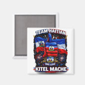 Kitel Mache Haiti One Love Flagge Magnet (Vorderseite/Rückseite)