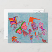 KITES GARBA POSTKARTE (Vorne/Hinten)