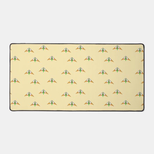 Kites Muster in hellorange Schreibtischunterlage (Vorderseite)