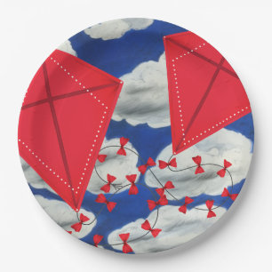 Kites und Klouds Pappteller