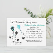 Kites und Vogelschutz Einladung (Stehend Vorderseite)