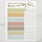 Kites Weekly Menu Planner Flyer (Vorderseite)