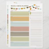 Kites Weekly Menu Planner Flyer (Vorne/Hinten)