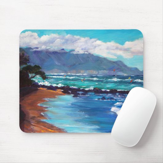 Kitesailing bei "Sprecks", Maui Mousepad (Mit Mouse)