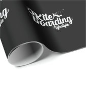 Kitesurf Boarding Lifestyle Geschenkpapier (Rolleneckpunkt)