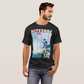 Kitesurf für ein besseres Leben T-Shirt (Vorne ganz)