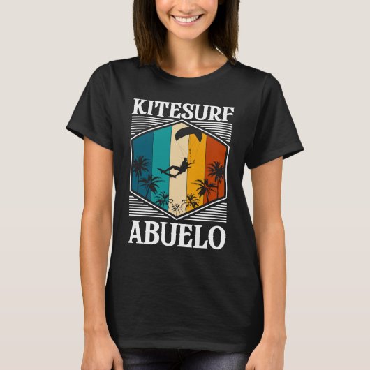 Kitesurfe Abuelol Grandpa Grandfather T-Shirt (Vorderseite)