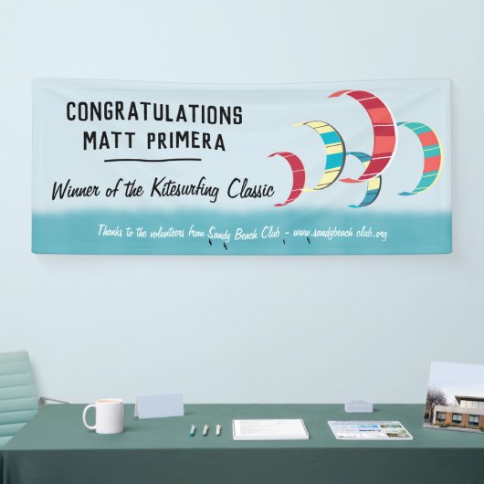 Kitesurfen Banner (Messe)