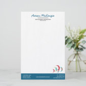 Kitesurfen Briefpapier (Stehend Vorderseite)