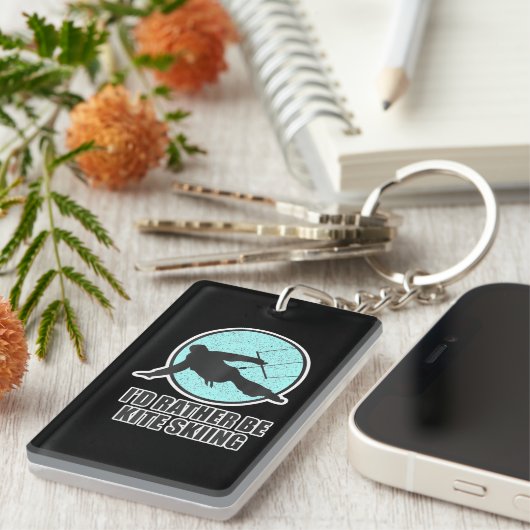 Kitesurfen für Damen und Herren Ich wäre eher ein Schlüsselanhänger (Vorderseite rechts)