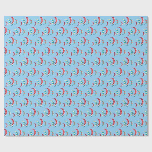 Kitesurfen Geschenkpapier (Flach)