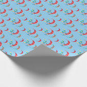 Kitesurfen Geschenkpapier (Ecke)