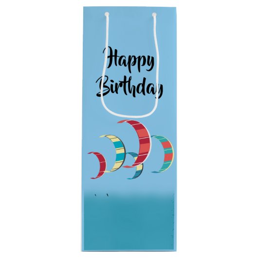 Kitesurfen Geschenktüte Für Weinflaschen (Vorderseite)