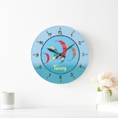 Kitesurfen Große Wanduhr (Zuhause)