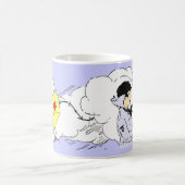 Kitesurfen in der Wolkencoffee-Tasse Kaffeetasse (Mittel)