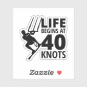 Kitesurfen Kiteboarding Kitesurfen Reiten Windspor Aufkleber (Blatt)