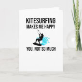 Kitesurfen Kiteboarding Kitesurfer Kiteboarder Karte (Vorderseite)