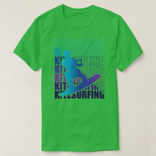 Kitesurfen Kitesurfen Kitesurfen 2 T-Shirt (Design vorne)