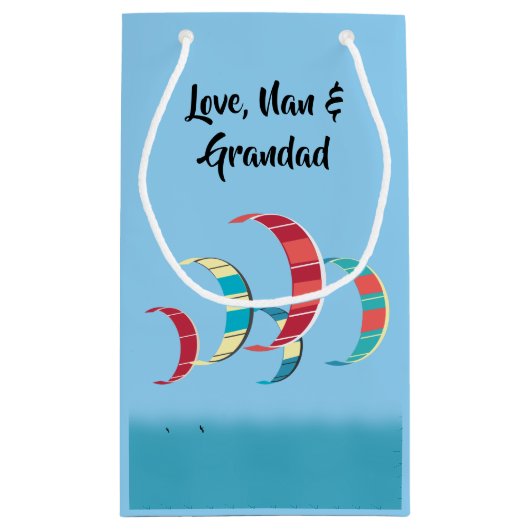 Kitesurfen Kleine Geschenktüte (Rückseite)