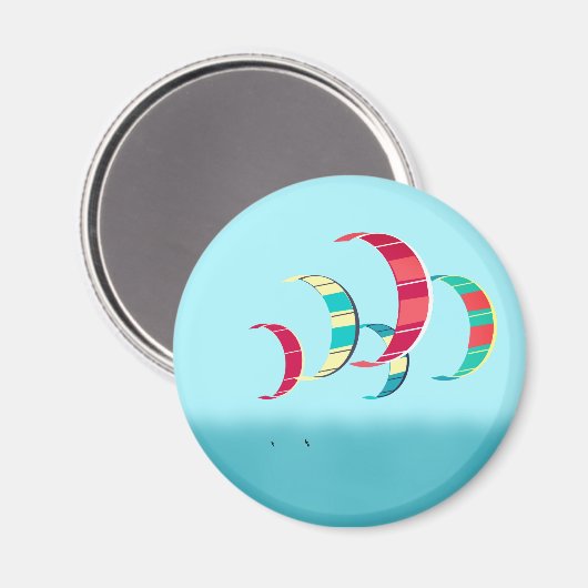 Kitesurfen Magnet (Vorderseite/Rückseite)