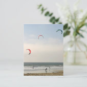 Kitesurfen Postkarte (Stehend Vorderseite)