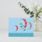 Kitesurfen Postkarte (Stehend Vorderseite)