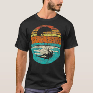 Kitesurfen Retro Vintag Surfbrett Kiteboard Kite T-Shirt