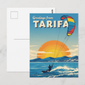 Kitesurfen Tarifa Spanien Postkarte (Vorne/Hinten)
