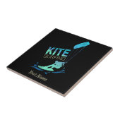 Kitesurfen Vintag Kiteboarder Kitesurfen Fliese (Seite)