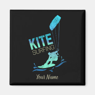 Kitesurfen Vintag Kiteboarder Kitesurfen Magnet