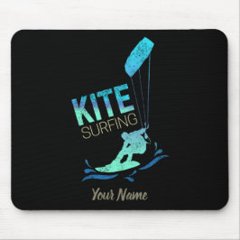 Kitesurfen Vintag Kiteboarder Kitesurfen Mousepad