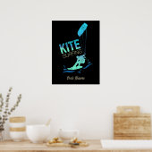 Kitesurfen Vintag Kiteboarder Kitesurfen Poster (Küche)