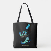 Kitesurfen Vintag Kiteboarder Kitesurfen Tasche (Rückseite)