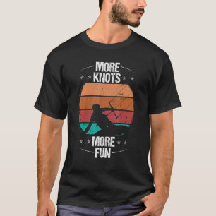 Kitesurfen Vintage Mehr Knoten Kitesurfer Drachen T-Shirt