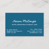 Kitesurfen Visitenkarte (Rückseite)