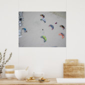 Kitesurfen von hoher Qualität (Kitesurfkiteboard) Poster (Küche)