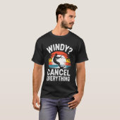 Kitesurfen Windiger Kitesurfer T-Shirt (Vorne ganz)