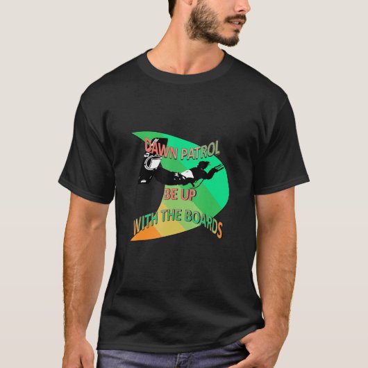Kitesurfer Action Extreme Sport Green und Orange A T-Shirt (Vorderseite)