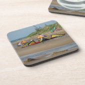 Kitesurfer am Lake Michigan Getränkeuntersetzer (Linke Seite)