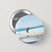 Kitesurfer fördert Luft Button (Vorne & Hinten)